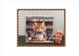 画像: ネコのコーヒーショップ＊メモ帳＊両面印刷＊36枚＊オリジナル