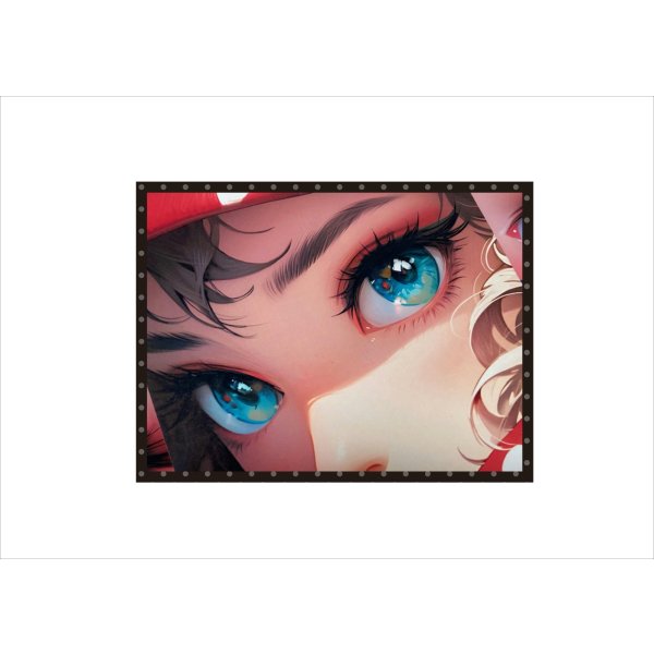 画像9: フェイスアートガール＊両面印刷＊柄違い28枚＊オリジナル (9)