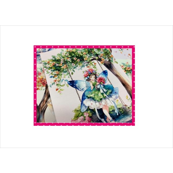 画像7: ブランコと妖精＊メモ帳＊両面印刷＊36枚＊オリジナル (7)