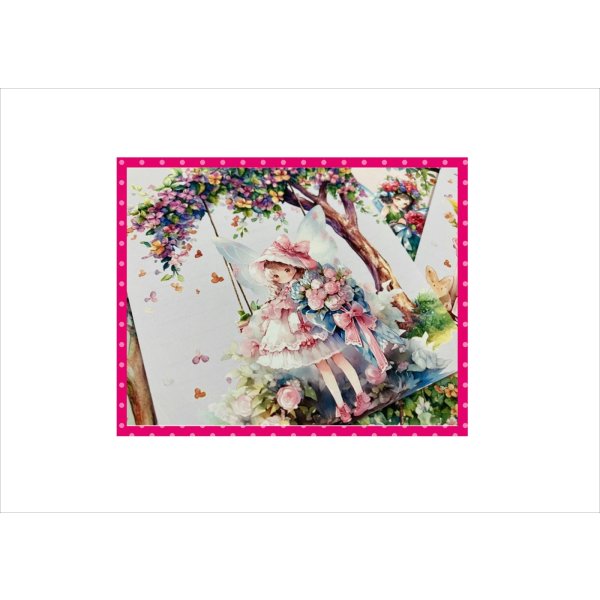 画像9: ブランコと妖精＊メモ帳＊両面印刷＊36枚＊オリジナル (9)