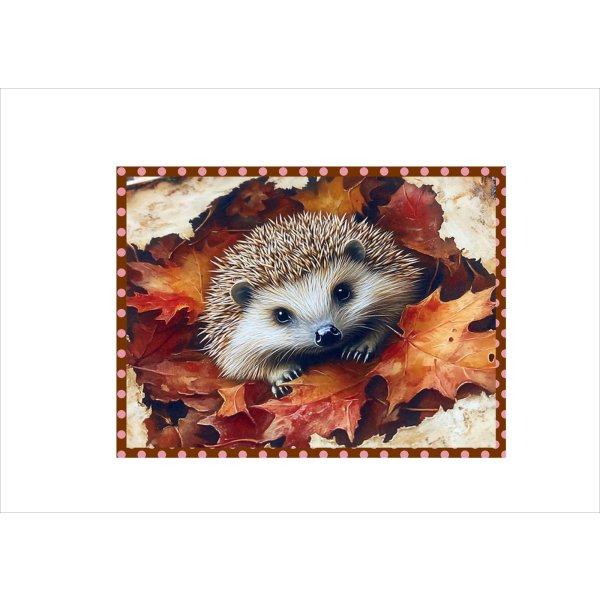 画像3: 動物たちの秋＊ペーパーセット＊大きめ折り紙＊柄違い10枚＊オリジナル (3)