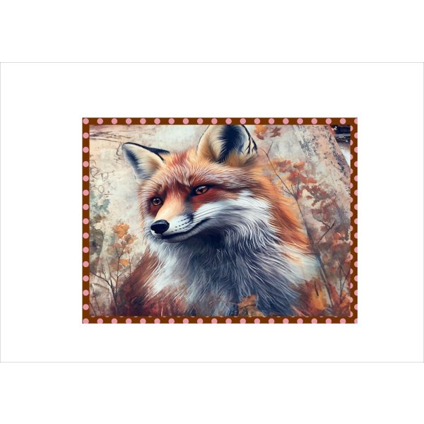 画像6: 動物たちの秋＊ペーパーセット＊大きめ折り紙＊柄違い10枚＊オリジナル (6)