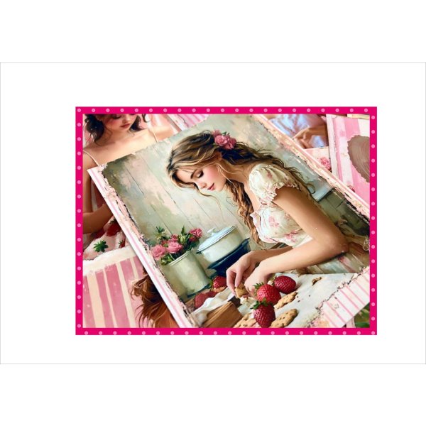 画像6: いちごレディ＊ペーパーセット＊柄違い16枚＊オリジナル (6)