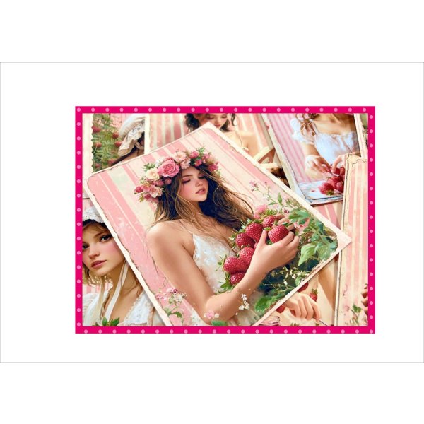 画像4: いちごレディ＊ペーパーセット＊柄違い16枚＊オリジナル (4)