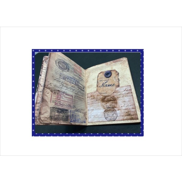 画像7: パスポートを作ろう♪＊ジャンクジャーナル＊キット＊ オリジナル (7)