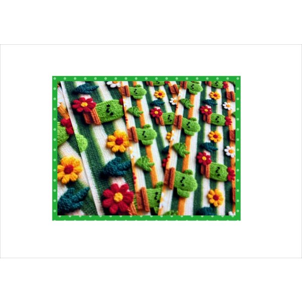 画像3: もこもこサボテン＊3D＊コラージュペーパー＊4枚（大小×2枚）＊オリジナル (3)