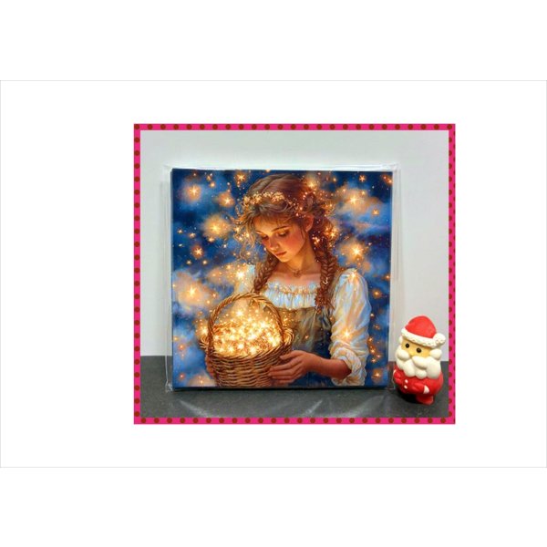 画像2: ミニ折り紙＊星を拾う女性＊ペーパーセット＊24枚＊オリジナル (2)