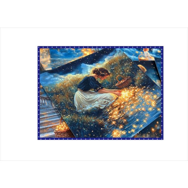 画像7: ミニ折り紙＊星を拾う女性＊ペーパーセット＊24枚＊オリジナル (7)