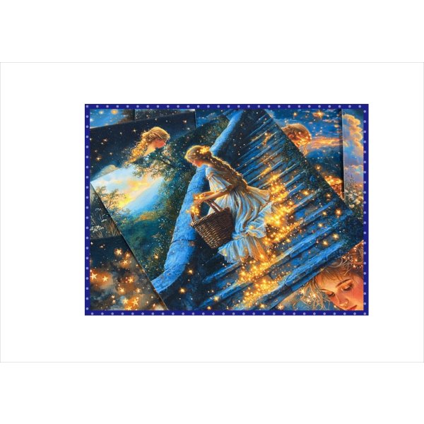 画像9: ミニ折り紙＊星を拾う女性＊ペーパーセット＊24枚＊オリジナル (9)