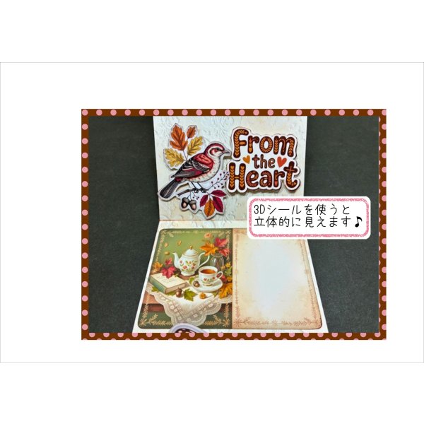 画像7: スライダー＊オータム＊蝶々が動く＊カードポケット＊作り方付き＊ジャンクジャーナル＊キット (7)