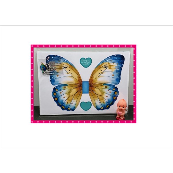 画像2: バタフライノートを作ろう♪＊隠しクリップ＊作り方付き＊チャーム付き＊ジャンクジャーナル＊キット＊オリジナル (2)