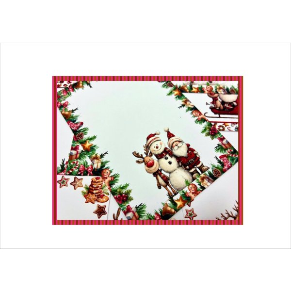 画像6: サンタさんとトナカイ＊クリスマスカード＊柄違い12枚＊両面印刷＊オリジナル (6)