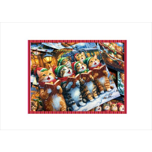 画像8: 全部柄が違うメモ帳＊にゃんこの聖歌隊＊53枚＊オリジナル (8)