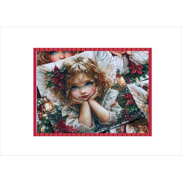 画像7: クリスマスエンジェル＊カットシール＊柄違い＊20枚＊オリジナル (7)